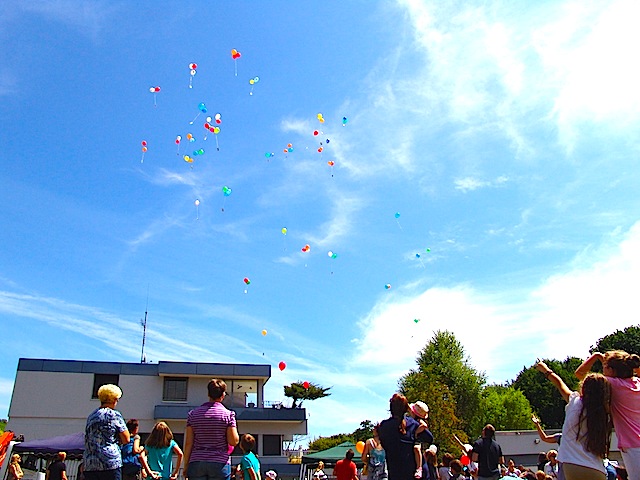 15 Luftballonstart