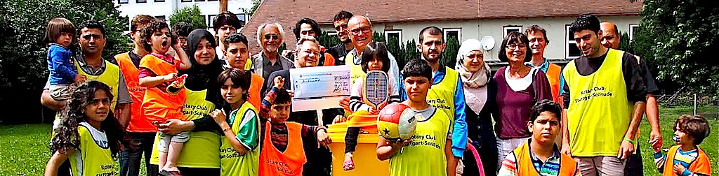 Spendenübergabe 6.7.2016 Rotary Club Stuttgart-Solitude für SportKultur Stuttgart
