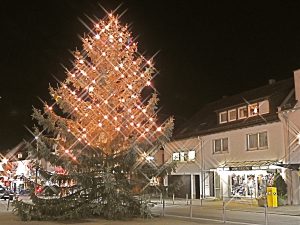 Weihnachtsbaum am Kronenplatz in Ruit 2016
