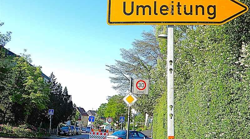 Umleitung Melonenstrasse