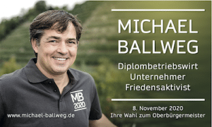 Anzeige Michael Ballweg zur OB-Wahl