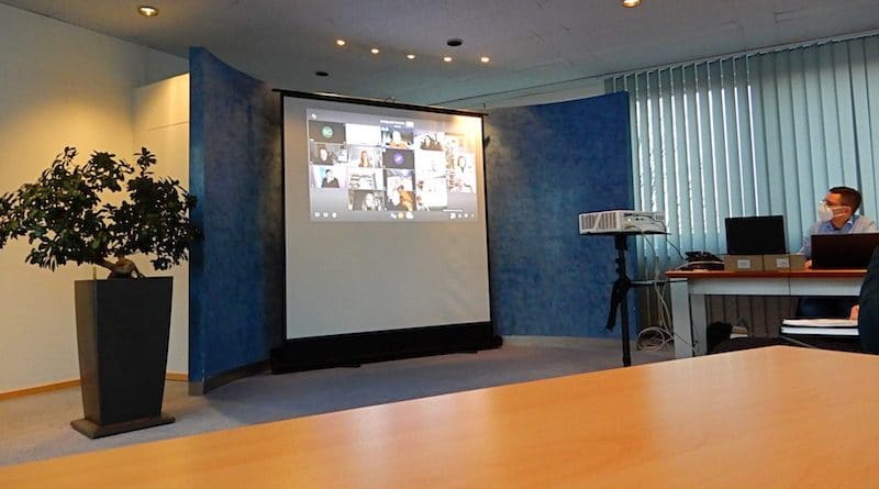 Videokonferenz im Trauraum Bezirksrathaus Sillenbuch