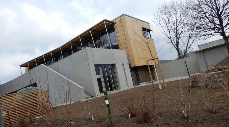 Neues Jugendhaus in Wangen von Flatow-Halle aus gesehen