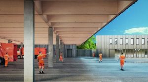 Offizielles Projektfoto der Stadt Stuttgart zum AWS-Neubau in Wangen