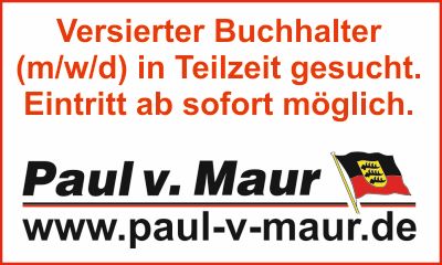 Stellenanzeige Buchhalter (m/w/d) Paul v. Maur