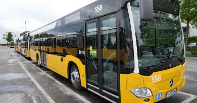 neue SSB-Busse hintereinander