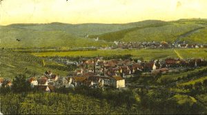Hedelfingen-Ansucht auf einer Postkarte um das Jahr 1900