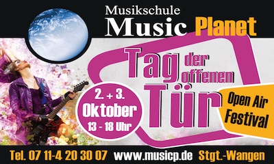Music Planet Tag der Offenen Tür am 2. + 3. Oktober