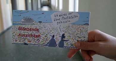 Einladungskarte zur Karikaturen-Ausstellung ab 22.9.2022 in Ostfildern