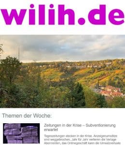 WILIH-Newsletter Themen der Woche