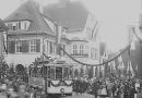 Feier von Rathaus und Straßenbahn in Hedelfingen 1910