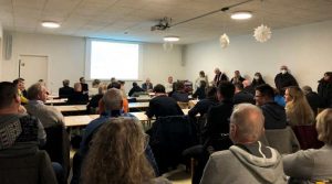 Bezirksbeiratssitzung in Hedelfingen am 13.12.2022 zuzm Thema Flüchtlingssiedlung