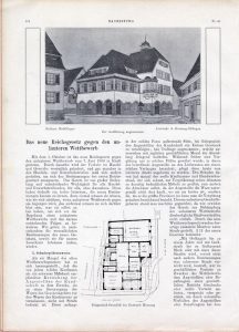 Blick in die Bauzeitung des Jahres 1909