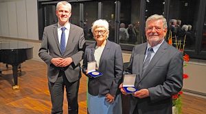 Christof Bolay, Sonja Abele und Joachim Dinkelacker im Stadthaus Ostfildern