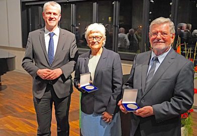 Christof Bolay, Sonja Abele und Joachim Dinkelacker im Stadthaus Ostfildern