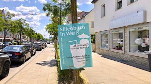 Plakat zur Ankündigung des Sillenbucher Sommerfests 2023 an der Kirchheimer Straße