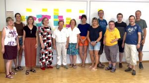 Gruppenbild der Teilnehmer am HHC Flottweg Workshop Vereinszukunft im August 2023