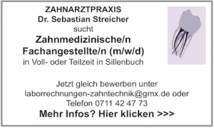 Zahnarztpraxis Dr. Steicher sucht ZFA (m/w/d)