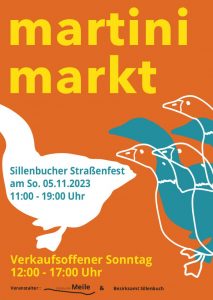 Ankündigung des Sillenbucher Martinimarktes am 5.11.2023