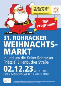 Ankündigung Rohracker Weihnachtsmarkt am 2.12.2023
