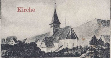 Alte Kirche Hedelfingen als Postkartenmotiv um 1900