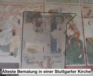Wandgemälde in der Alten Kirche Hedelfingen