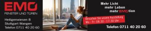 Anzeige der Firma EMO Fenster und Türen zum Thema Ausstellung 2024