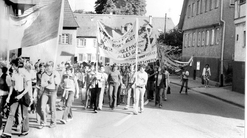 Hedelfinger Schüler ziehen 1979 in die Steinenbergschule um