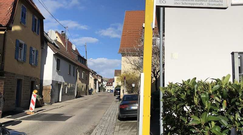 Bereich der abgebauten Baustelle an der Schemppstraße in Riedenberg