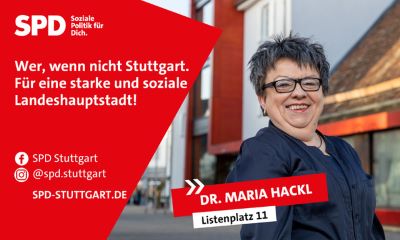 Anzeigenmotiv zur Kommunalwahl von Dr. Maria Hackl. SPD
