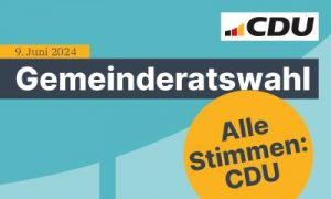 Anzeigenmotiv der CDU Stuttgart zur Kommunalwahl 2024 - Alle Stimmen CDU
