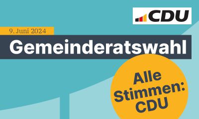 Anzeigenmotiv der CDU Stuttgart zur Kommunalwahl 2024 - Alle Stimmen CDU