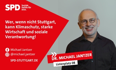Anzeigenmotiv zur Kommunalwahl von Dr. Michael Jantzer, SPD