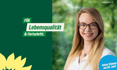 Anzeige zur Kommunalwahl von Stephanie Koch, Bündnis 90/Die Grünen