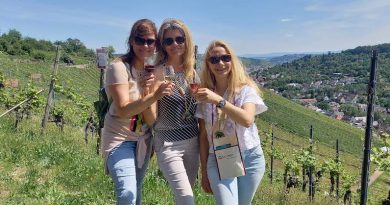 Drei Damen beim Weinwandertag 2024