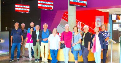 Besuchergruppe der SportKultur Stuttgart bei der Ausstellung American Dreams