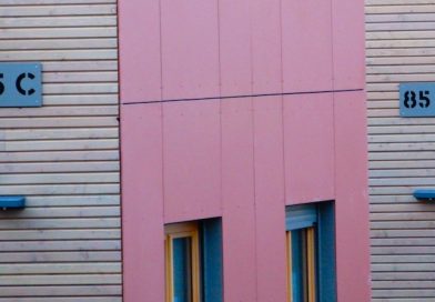 Fassadenansicht Modulbauten Amstetter Straße 85 C und D