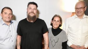 Marko Baisch, Thorsten Niedermair, Sabrina Seebäck und Adalbert Baum