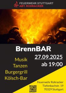 Werbung für die BrennBAR am 27.9.