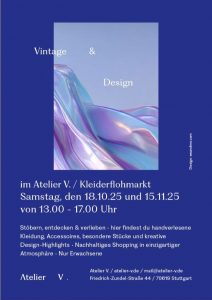 Ankündigung des Kleiderflohmarkts am 18.10.2025