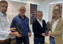 Elias Heinrich, Reiner Gross, Hardy Pfaff und Kai Freier bei Optik Pfaff