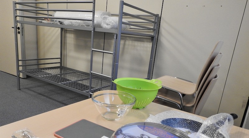 Für den Erstbezug im November 2025 vorbereitetes Zimmer an der Inselstraße 33