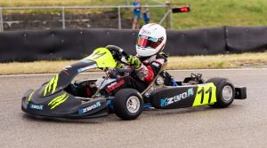 Anton Klein bei einem Kartrennen