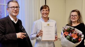 Kai Freier, Carmen Mammoser-Walddörfer und Regina Erben bei der Verabschiedung von Mamoser-Walddörfer am 21.10.2025