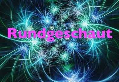 Feuerwerk mit eingebautem Schriftzug „Rundgeschaut”