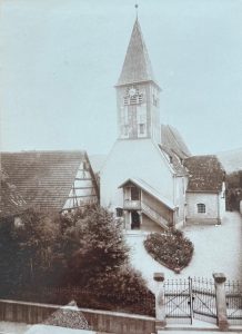 Alte Ansicht der Alten Kirche Hedelfingen