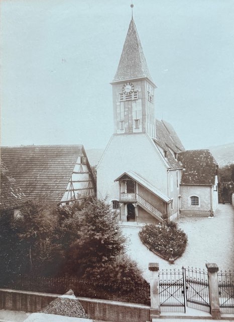 Alte Ansicht der Alten Kirche Hedelfingen