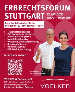 Anzeige fuer Erbrechtsforum Stuttgart