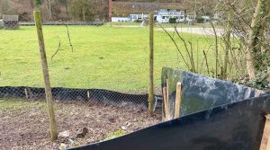 Schutzzäune tund um die Dürrbachwiese in Hedelfingen