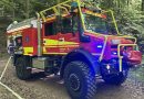 Unimog im Einsatz beim Waldbrand in Rohrackwer am 25.4.2026